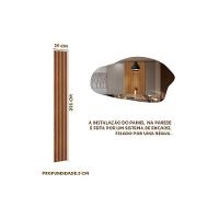 Painel P- Lavabo Ripado 0.4 Modular Placa-regua Parede 039x250cm Nature Fosco - Linea Brasil - 2