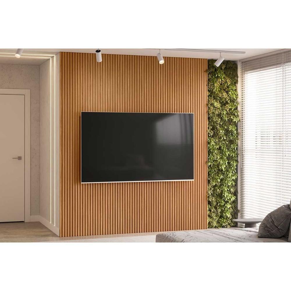 Painel P- Lavabo Até 85 Pol Modular 2.2 Ripado 219x250cm Nature Fosco - Linea Brasil - 1