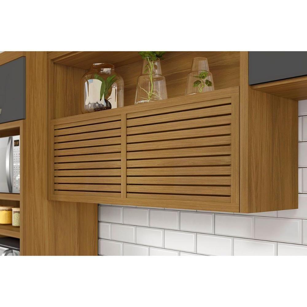 Kit Cozinha Modulada 2 Peças Princesa (1aéreo+1balcão) C2p45 Freijo-off White-nesher - 7