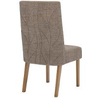 Kit 2 Cadeiras Sala De Jantar Eloa Suede Cacao Henn Suede Cacao - 6