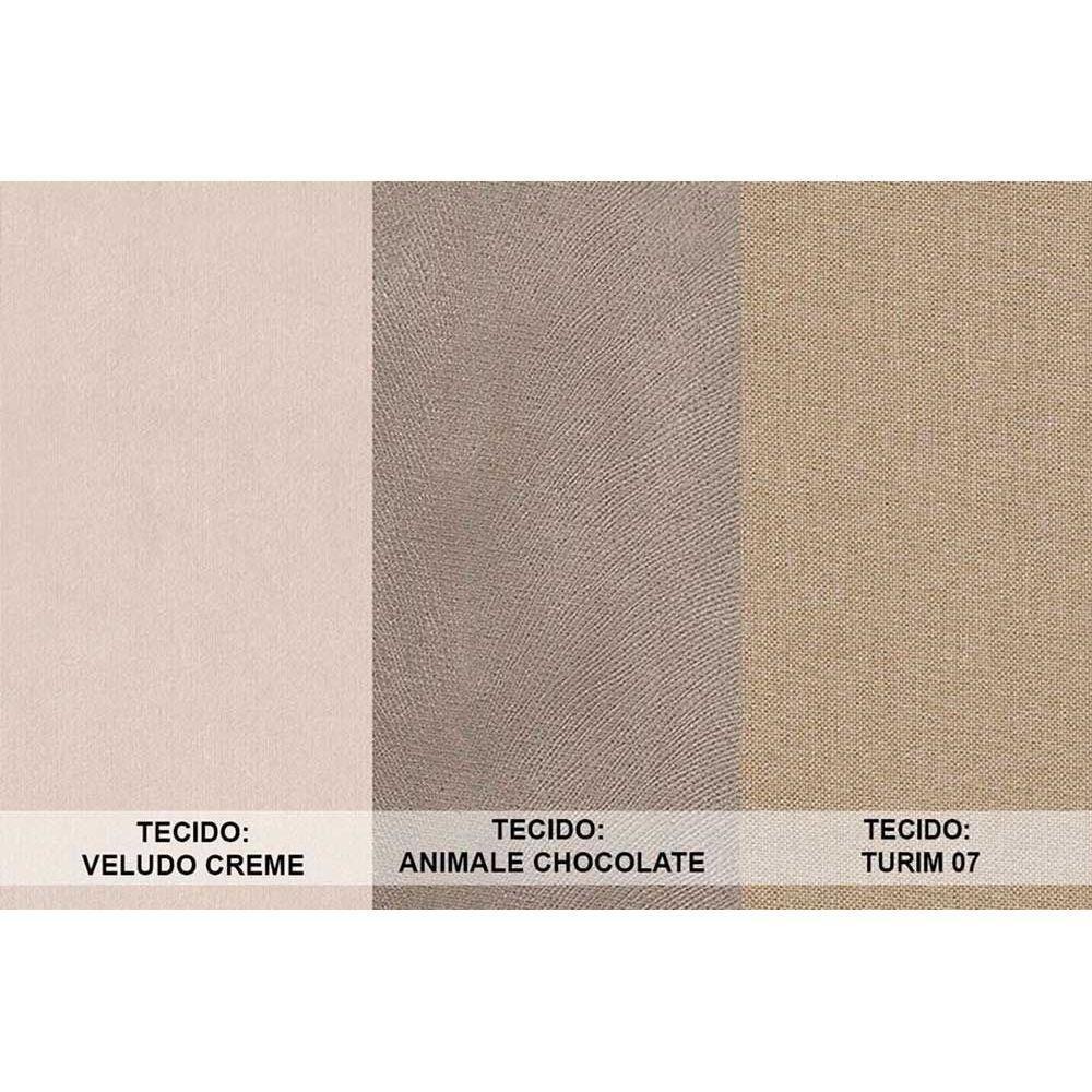 Kit 2 Cadeiras Sala Jantar Dafne 2 Un Madeira Capuccino-suede Marrom - Rufato - 8