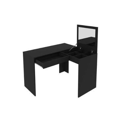 Penteadeira Infantil Pe-2020 C- 1 Gaveta E 1 Espelho Preto - Tecno Mobili