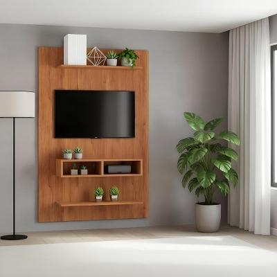 Painel Para Tv Até 50 Polegadas Com Nicho E Prateleiras - Mel