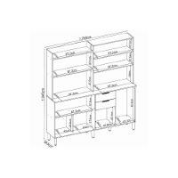Kit De Cozinha Compacta Pitaya C- 7 Portas E 2 Gavetas 178cm Amendola-grafito Prime Tx - Demóbile - 2