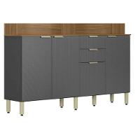 Kit De Cozinha Compacta Pitaya C- 7 Portas E 2 Gavetas 178cm Amendola-grafito Prime Tx - Demóbile - 8