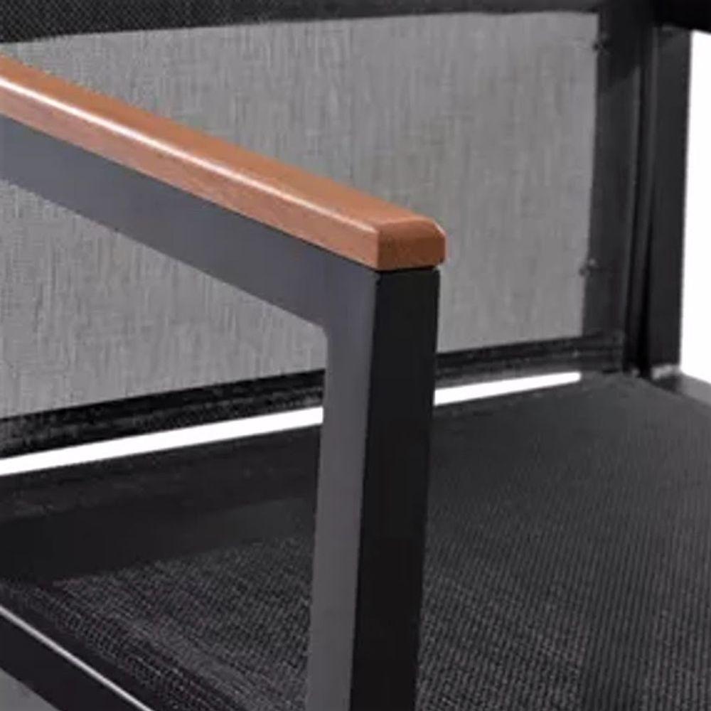 Kit 2 Cadeira Diamante Alumínio Sling Hotel Piscina Jardim - 4