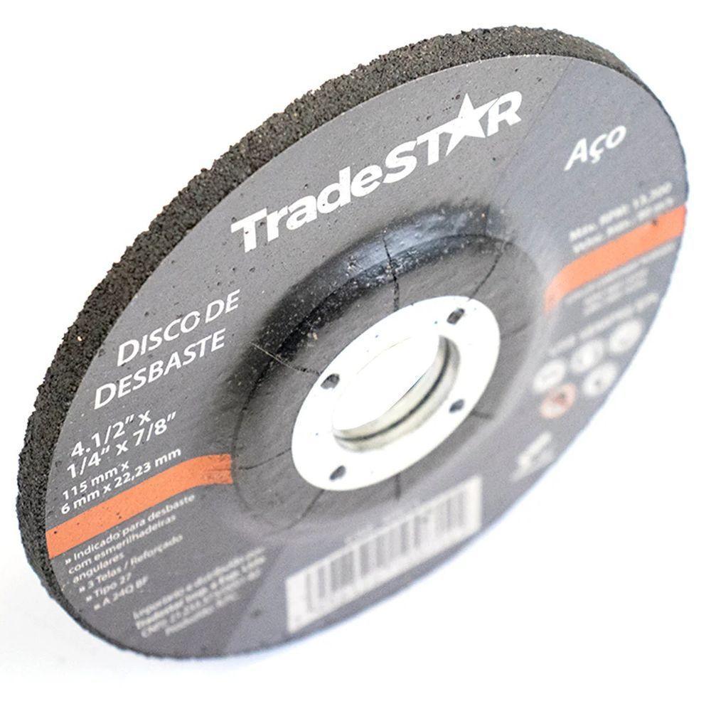 Disco Desbaste 115 X 6,0 Mm Aço Tradestar - 3
