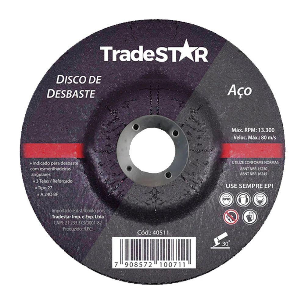 Disco Desbaste 115 X 6,0 Mm Aço Tradestar - 4