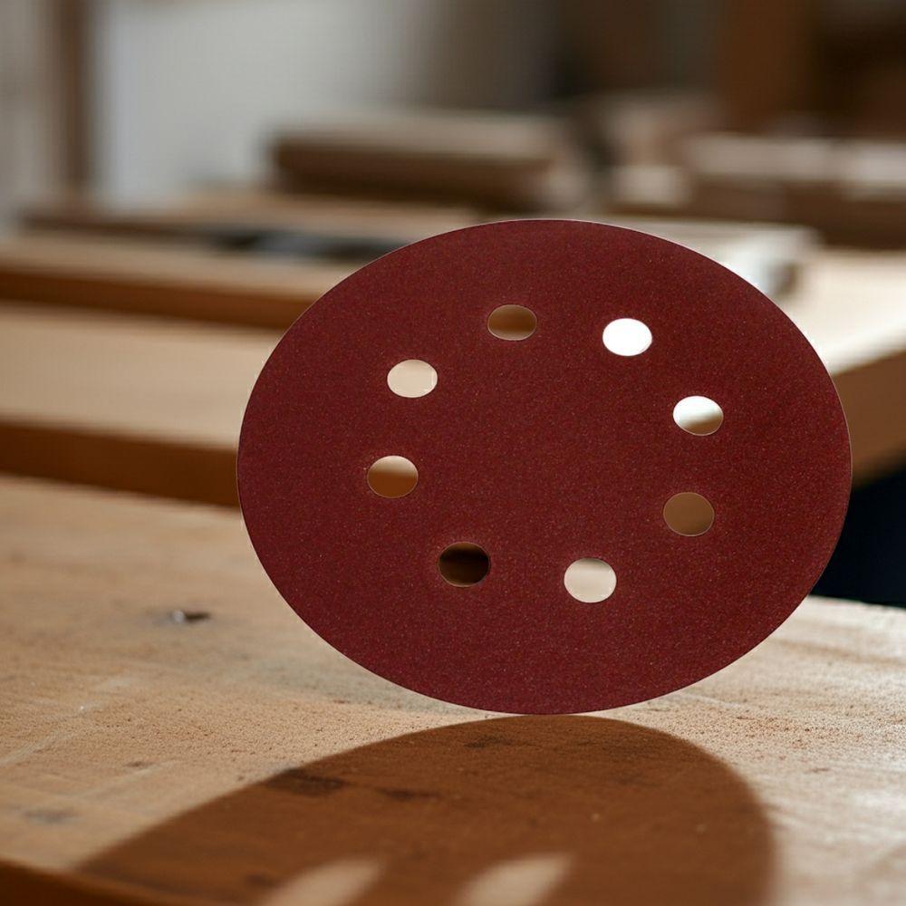 Disco Lixa 125 Mm G120 Alvenaria Com Fixador Tradestar - 4