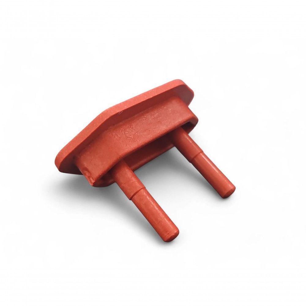 Kit 100 Pçs Protetor De Tomada Tampa Antichoque Bebe Vermelho - 3