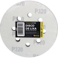 Disco Lixa 125 Mm G320 Alvenaria Com Fixador Tradestar - 1