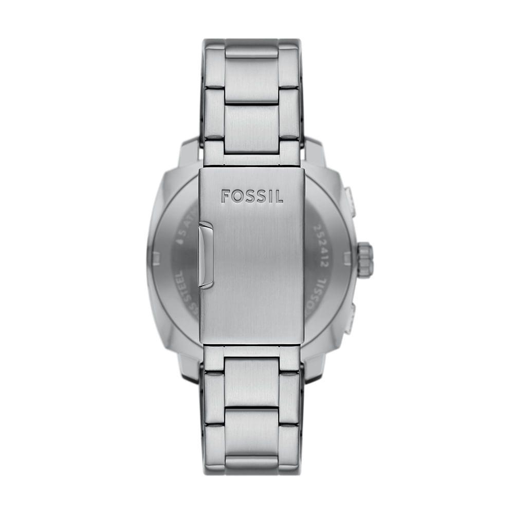 Relógio Fossil Masculino Machine Prata - Fs6096-1an - 3
