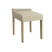 Cadeira Sala De Jantar Aura 2cad157 Madeirado Kit 2 Un Carvalho-boucle Bege Fendi - Kappesberg - 3