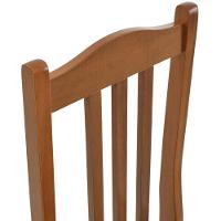 Cadeira Jantar Colonial Tradicional Em Madeira Maciça Carvalho Assento Ripado - 7