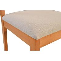 Cadeira Jantar Alice Madeira Maciça Amendoa Encosto Tela Sling Bege Assento Sued - 7