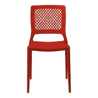 Cadeira Empilhável Vênus Vermelha Em Polipropileno Acrilys - 3