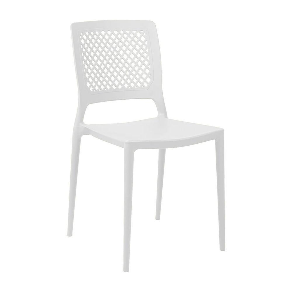 Cadeira Empilhável Vênus Branca Em Polipropileno Acrilys - 1