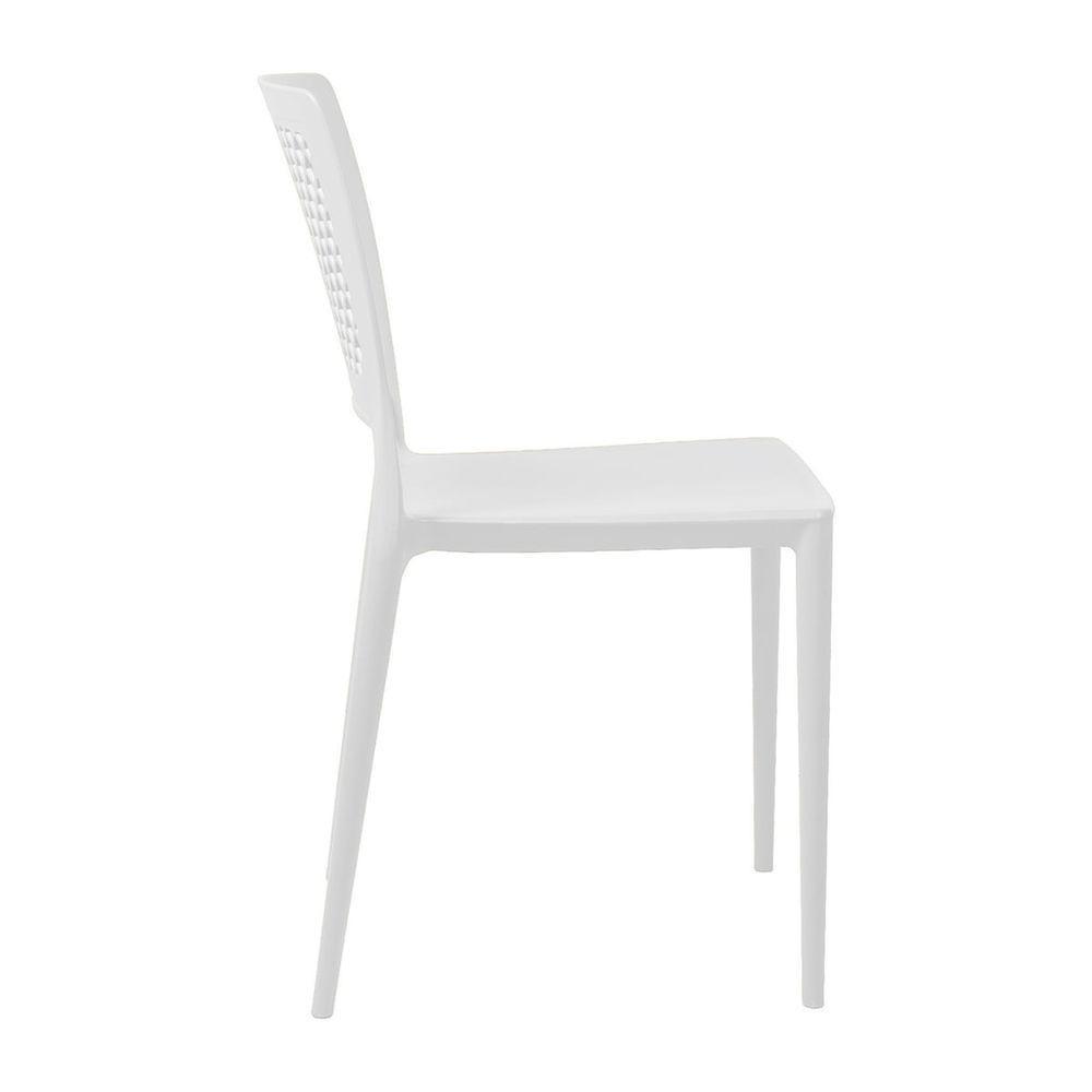 Cadeira Empilhável Vênus Branca Em Polipropileno Acrilys - 2