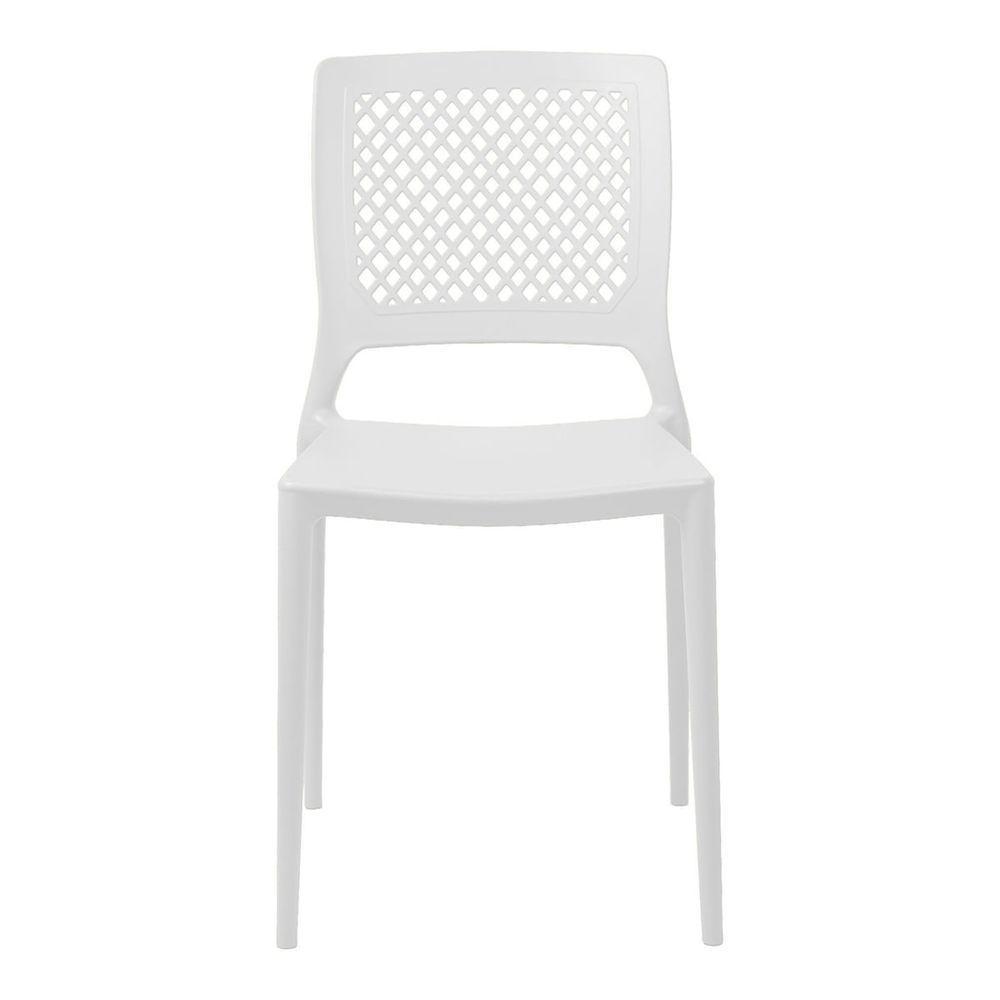 Cadeira Empilhável Vênus Branca Em Polipropileno Acrilys - 3