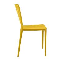 Cadeira Empilhável Vênus Amarela Em Polipropileno Acrilys - 2