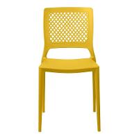 Cadeira Empilhável Vênus Amarela Em Polipropileno Acrilys - 3