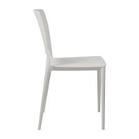 Cadeira Empilhável Saturno Cinza Claro Em Polipropileno Acrilys - 2