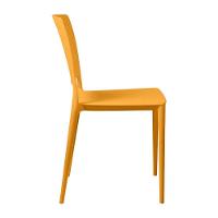Cadeira Empilhável Saturno Amarelo Mostarda Em Polipropileno Acrilys - 2