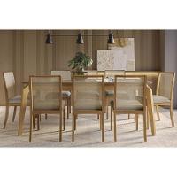 Cadeira De Cozinha Lara 2cmm007ca Premium Madeira Maciça Kit 2 Un Carvalho-boucle Grafite-tela Grafite - Kappesberg - 6