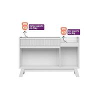 Buffet De Sala Jantar Lucca C- 2 Portas E 1 Gaveta Nature-off White - Linea Brasil - 5