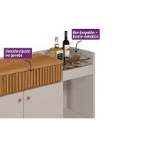 Buffet De Sala Jantar Lucca C- 2 Portas E 1 Gaveta Nature-off White - Linea Brasil - 6