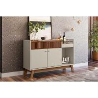 Buffet De Sala Jantar Lucca C- 2 Portas E 1 Gaveta Freijó-off White - Linea Brasil - 1