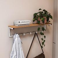 Cabideiro Prateleira De Parede Li042 Canela Branco Kpb Canela Branco - 6