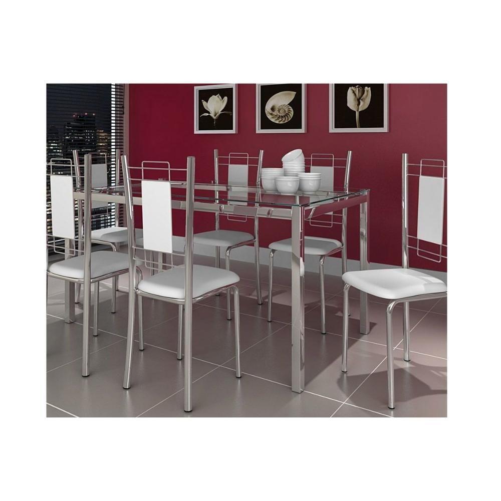 Base Mesa De Jantar Reno M001 Aço S- Tampo Preto - Kappesberg - 4