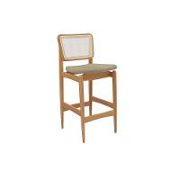 Banqueta Sala De Jantar Liz 1bmm009ca Premium Madeira Maciça 1 Un Carvalho-boucle Bege-tela Bege - Kappesberg - 1