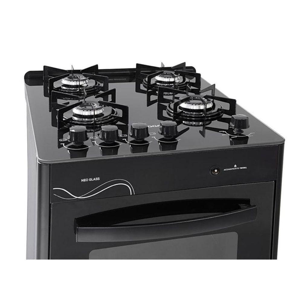 Fogão Neo Glass 4 Queimadores Preto Bivolt Fgvng410pt Suggar Bivolt - 7