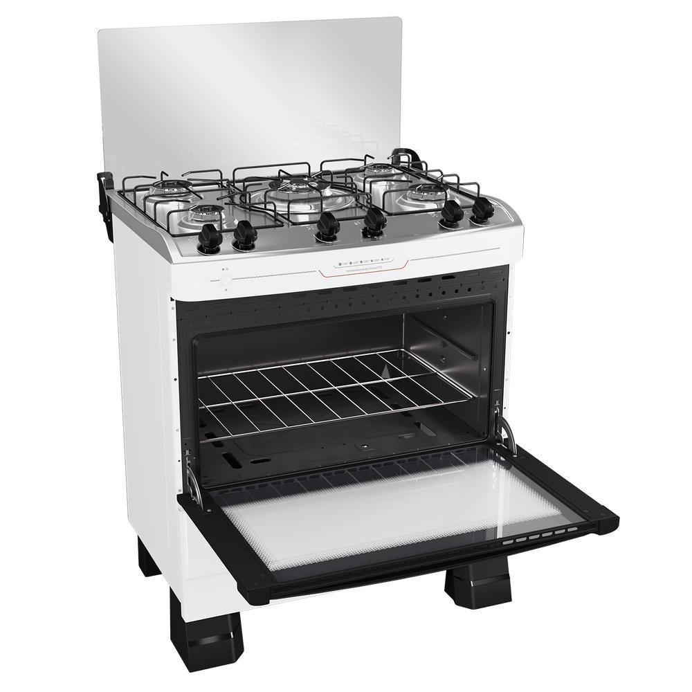 Fogão Mueller 5 Bocas Tripla Chama Com Mesa Inox E Acendimento Automático Branco Mfi5bf Bivolt - 4
