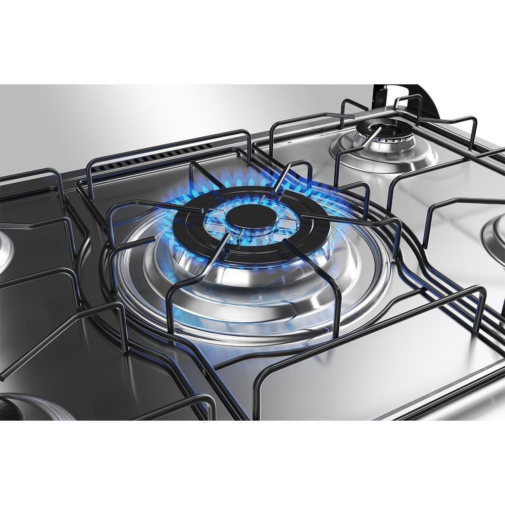 Fogão Mueller 5 Bocas Tripla Chama Com Mesa Inox E Acendimento Automático Branco Mfi5bf Bivolt - 8