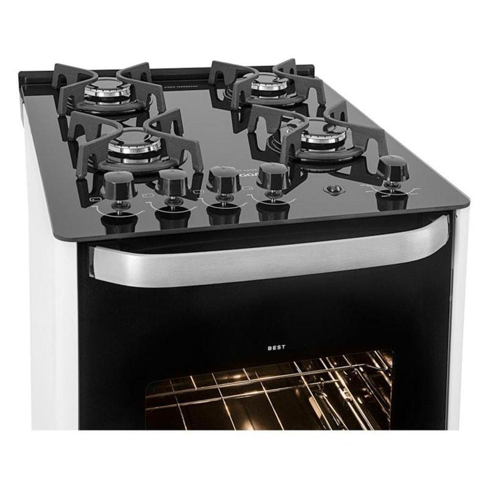 Fogão Best Glass 4 Queimadores Branco Bivolt Fgvbg410br Suggar Bivolt - 5