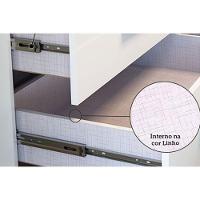 Cômoda Infantil Lisi Plus C- 1 Porta Cristal E 4 Gavetas Branco-amendoa - Peroba - 5