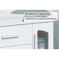 Cômoda Infantil Lisi Plus C- 1 Porta Cristal E 4 Gavetas Branco-amendoa - Peroba - 10
