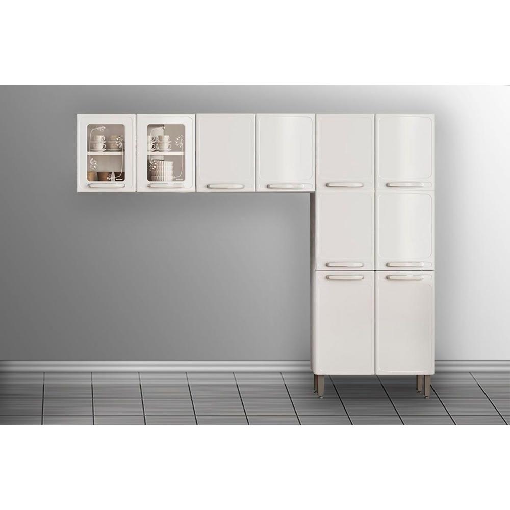 Cozinha Modulada Bertolini Evidence 3 Peças (2aéreos+1paneleiro) Cpt57 Branco-bertolini - 1