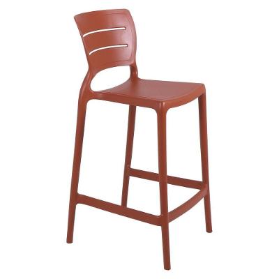 Cadeira Tramontina Amelia Alta Residência Em Polipropileno E Fibra De Vidro Terracota Tramontina