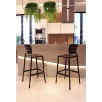 Cadeira Tramontina Amelia Alta Bar Em Polipropileno E Fibra De Vidro Marrrom Tramontina - 2