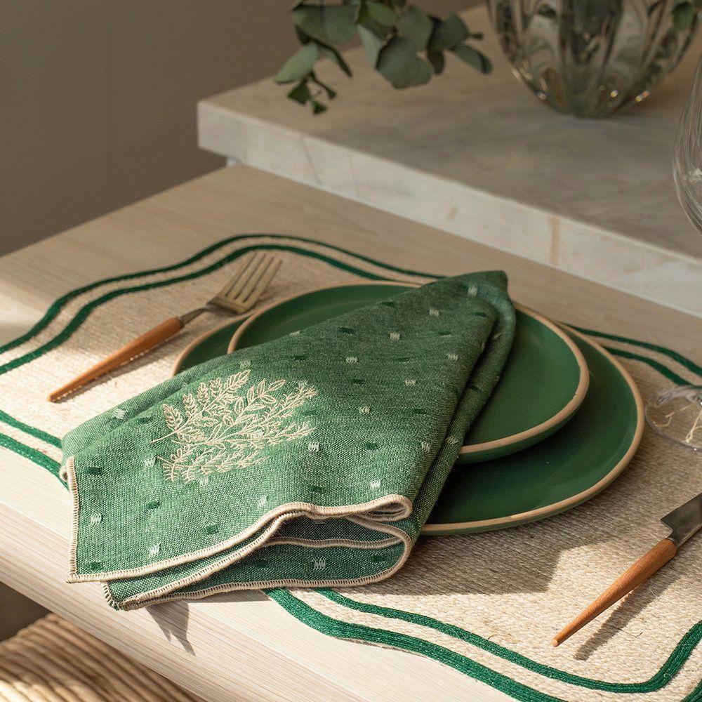 Guardanapo Copa E Cia Avulso Ramos De Natal Verde - 2