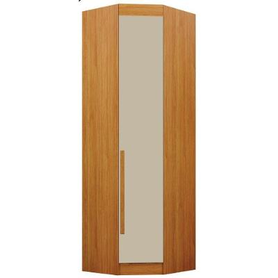 Guarda Roupa Modulado Individual Oblíquo Orion Cinamomo Off White 1 Porta Leifer Móveis