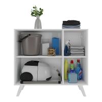 Armário Lavanderia Retrô Com 3 Portas Mp5033 Branco - 7