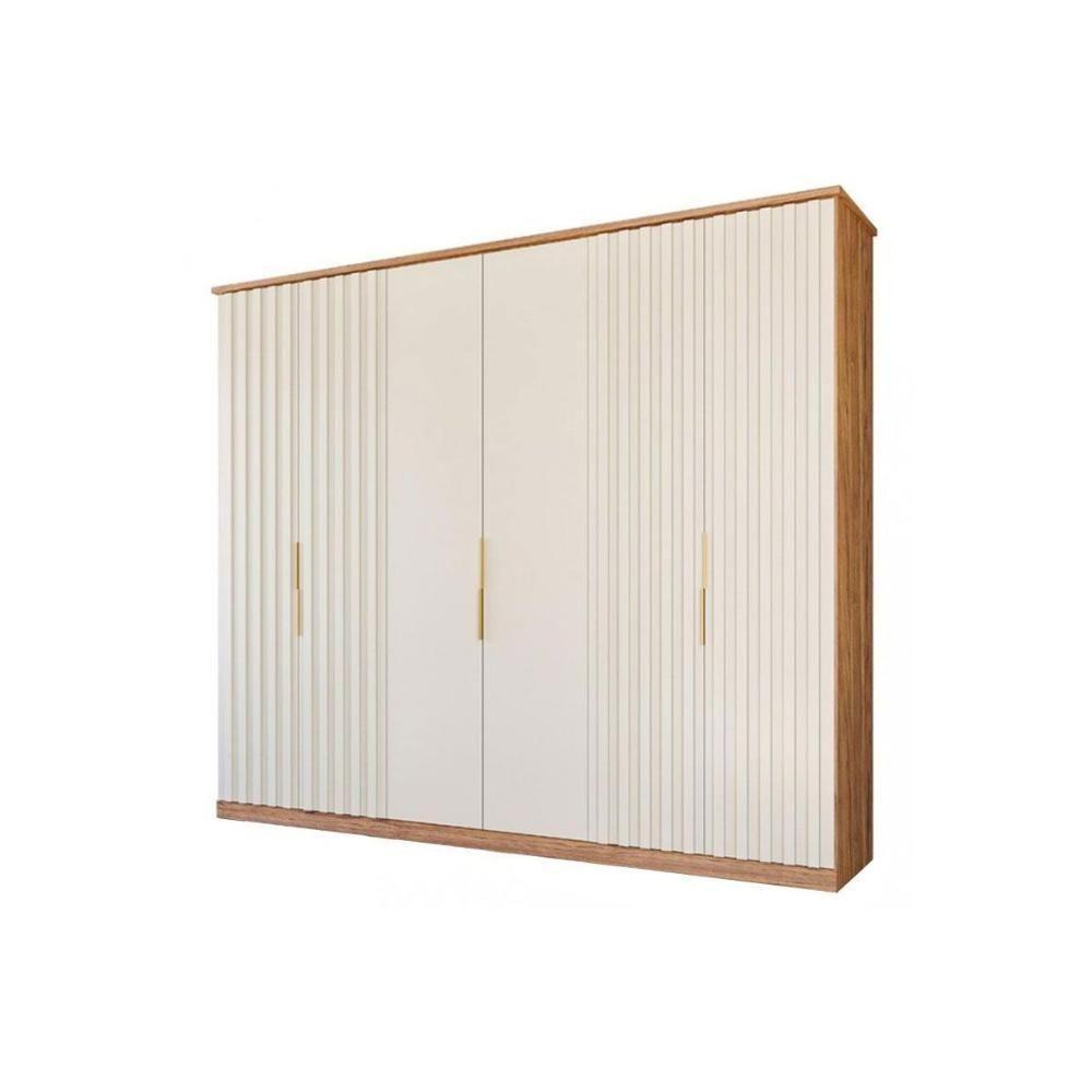 Guarda Roupa Casal 6 Portas E 6 Gavetas La Belle Cinamomo-off White - Panan - 2