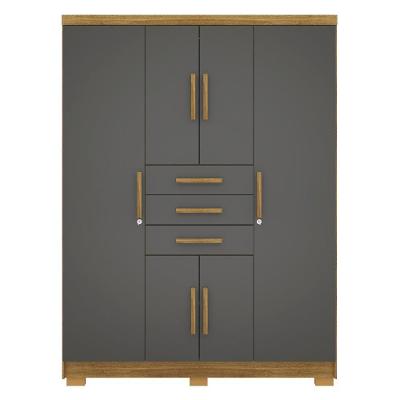 Guarda Roupa Casal 151 Cm 6 Portas 3g 10020 Nature Alasca Vlr Nature Alasca