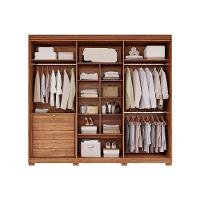 Guarda Roupa 6 Portas E 5 Gavetas C- 1 Espelho Interno Aurora Cinamomo - Panan