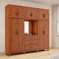Guarda Roupa 10p 3g Capela Espelho 225 Cm 1288 Castanho Milani Store Castanho - 5